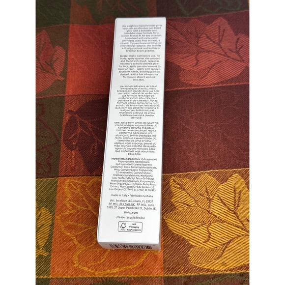 Elaluz Liquid Bronzer With Camu‎ Camu  Superstar Shimmer 2.5 Oz New In Box - Picture 3 of 5